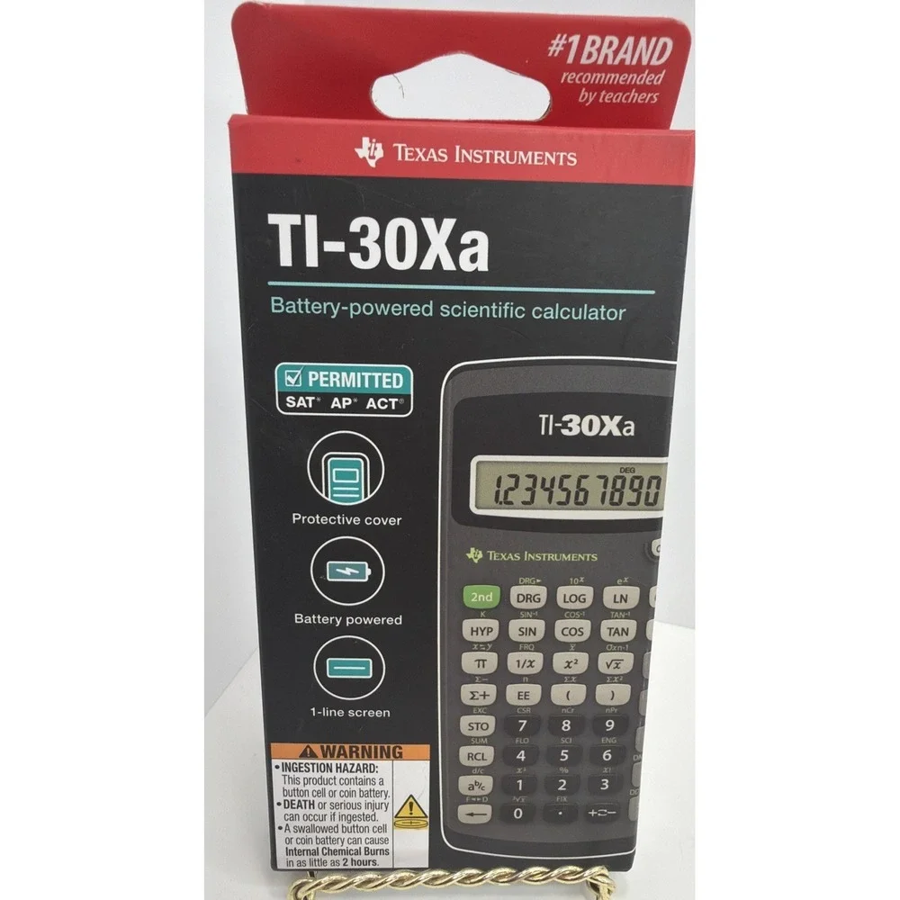 Texas Instruments TI-30Xa Scientific Calculator Battery Powered - SAT & ACT NEW